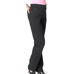 Gloria Vanderbilt Amanda Classic Jeans,Black Size 14P SHORT (14PS)